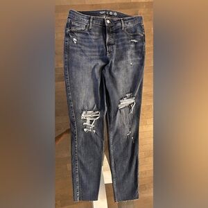 TALL Rockstar Skinny Distressed-Extra High-Rise – Raw Edge